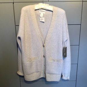 Nordstrom Signature Cashmere Cardigan size M NWT